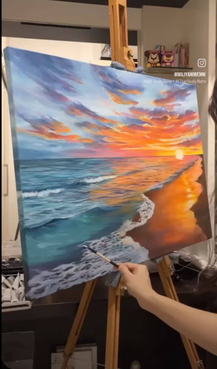 🎨 طبیعت رو با دستهای خودت روی بوم زنده کن...